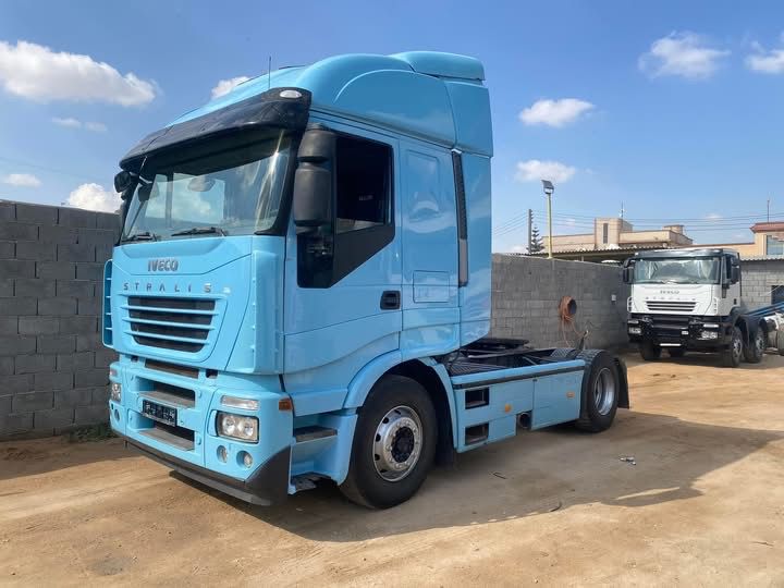 Red Iveco truck imported to Misurata