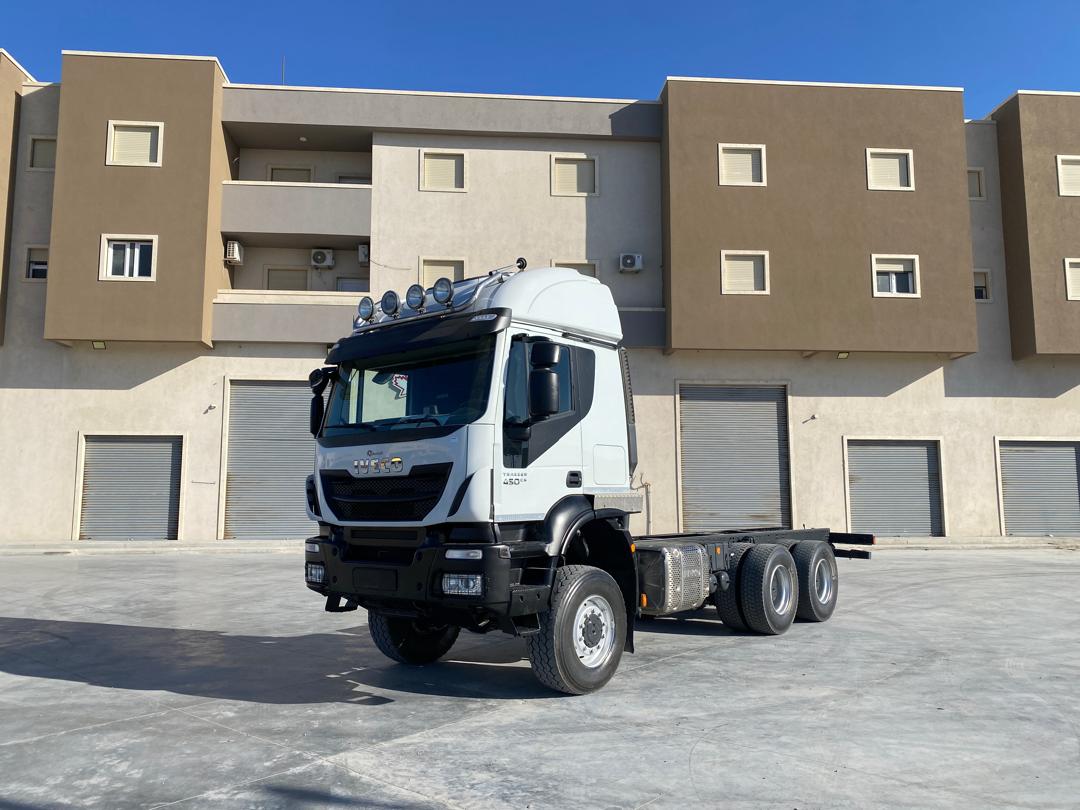 Yellow Iveco truck ready for delivery